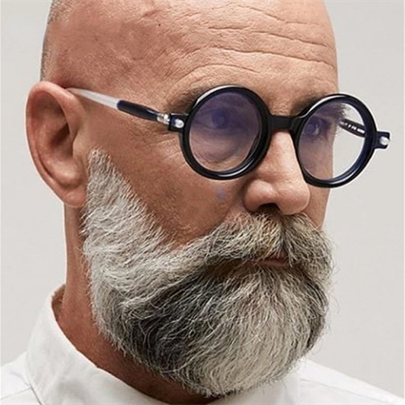 Fashion Retro Oversized Round Sunglasses For Women Men Brand Quality Seven Frame Vintage Designer Sun Glasses Trending Shade Black White Grey