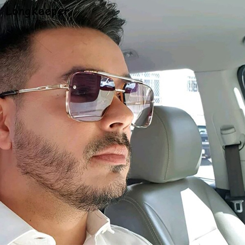 HOT Men Driving Glasses Goggle Summer Style Gradient Brown Sunglasses double grey