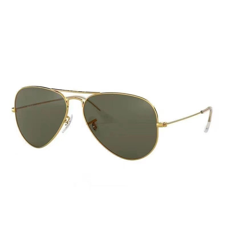 JOLLYNOVA Classic Polarized Aviator Sunglasses Legend Gold/Polarized Clear Gradient Dark Blue
