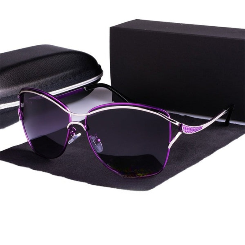 Polarized Sunglasses Luxury Fashion Ladies Vintage Brand Designer Female Driving Oversized Sun Glasses Oculos Gafas Red