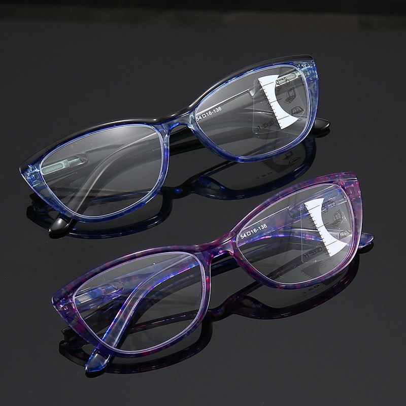 PROGRESSIVE MULTI-FOCAL ANTI-BLUE LIGHT READING GLASSES Black +1.00