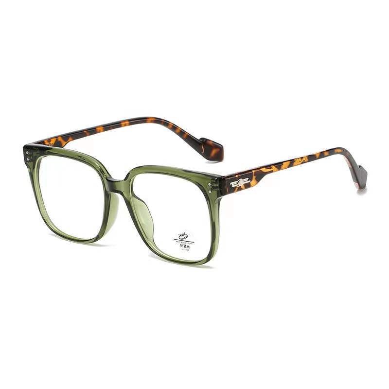 WOMEN'S FASHIONABLE LARGE FRAME ULTRA-LIGHT ANTI-BLUE LIGHT READING GLASSES Tortoiseshell Frame +1.00