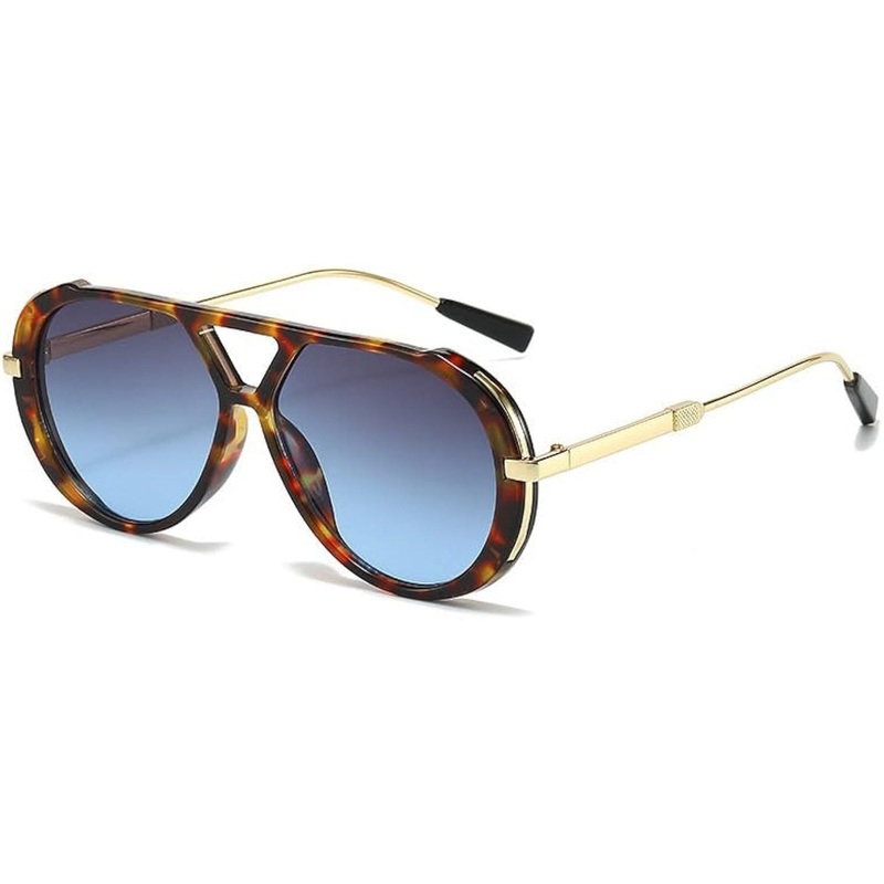JOLLYNOVA New High quality metal Sunglasses Blue