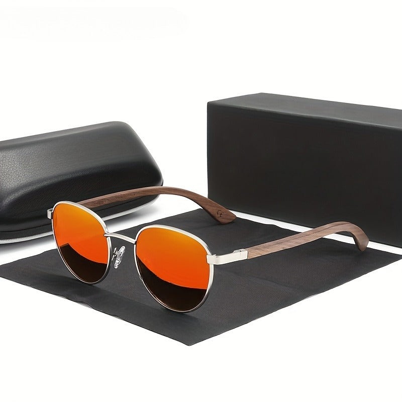 JOLLYNOVA Polarized Mirror Lens Steampunk Style Blue