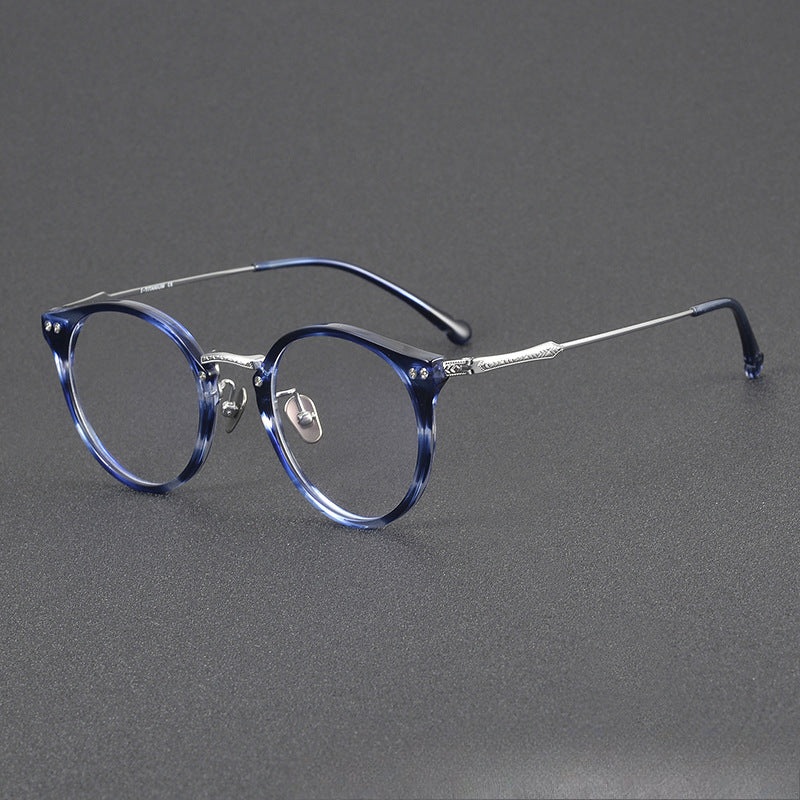 Urso Vintage Titanium Round Glasses Frame C1