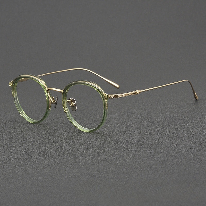 Varma Vintage Titanium Round Glasses Frame C5
