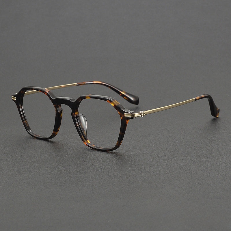 Wally Vintage Titanium Polygon Glasses Frame C6