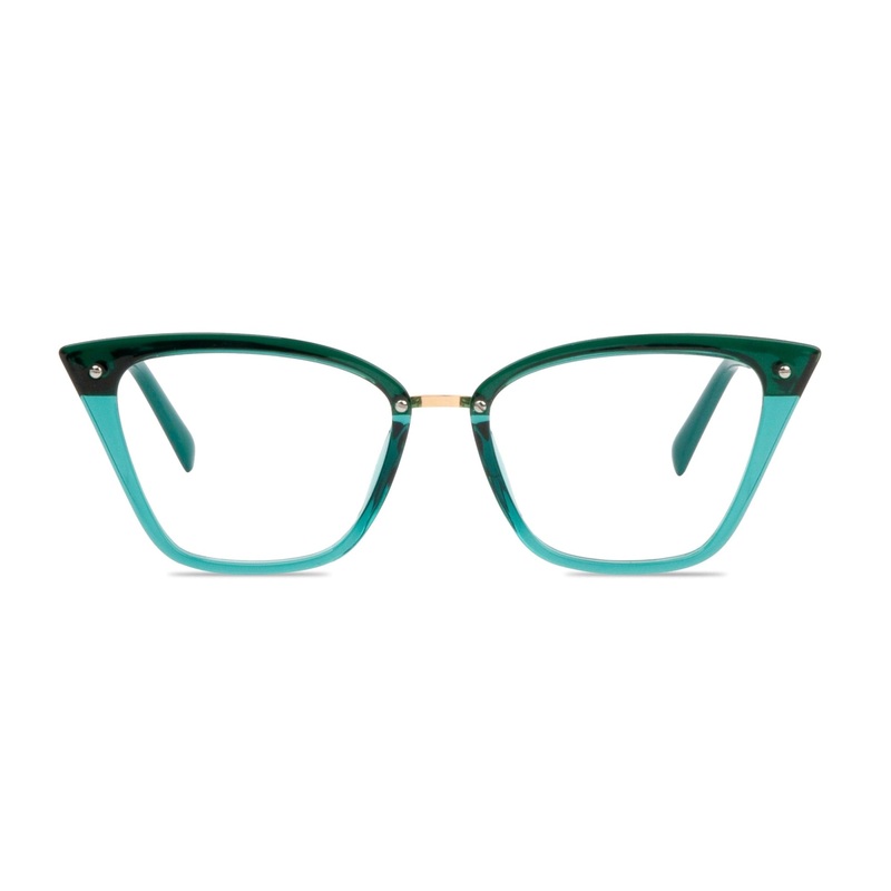 Cat Eye Glasses VK10076 Green