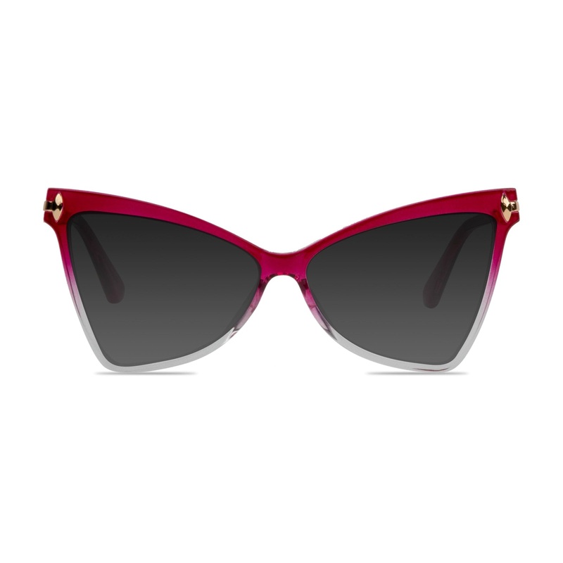 Cat Eye Glasses VK90017 Red