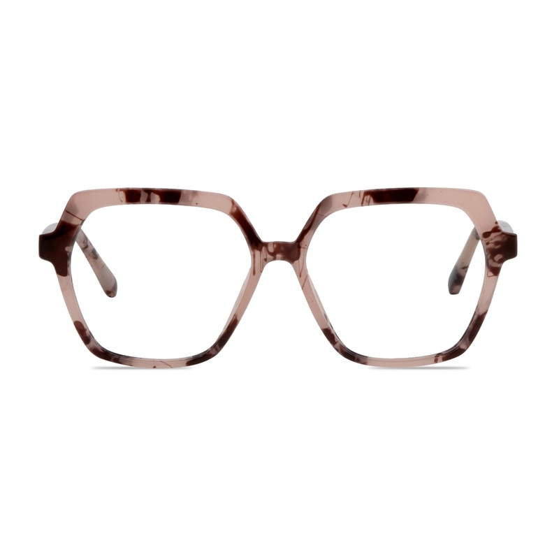 Geometric Glasses VK10068 Tortoise