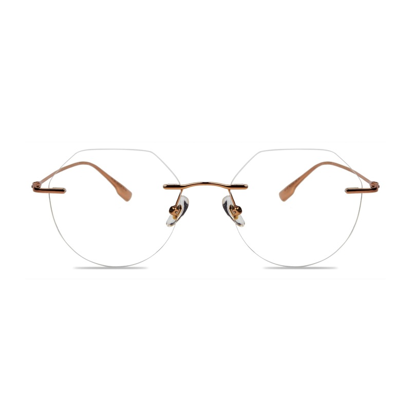 Geometric Glasses VK10247 Gold