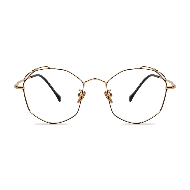 Geometric Glasses VK10257 Gold