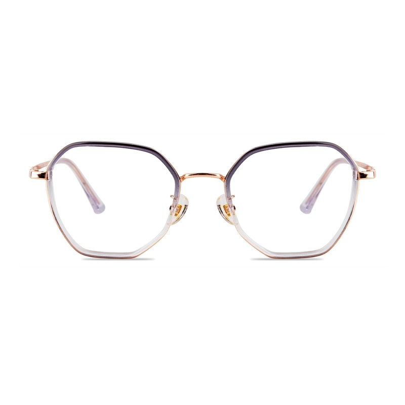 Geometric Glasses VK10352 Gold