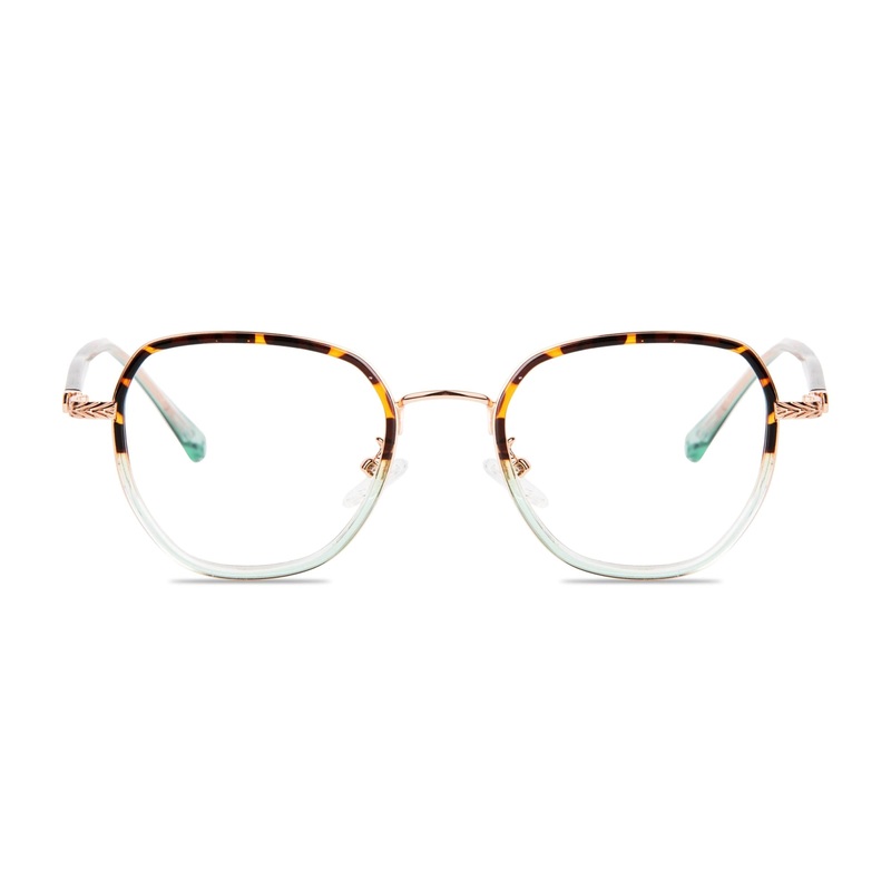 Geometric Glasses VK10356 Tortoise