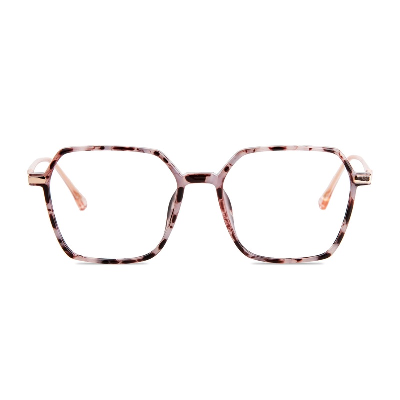 Geometric Glasses VK10362 Tortoise
