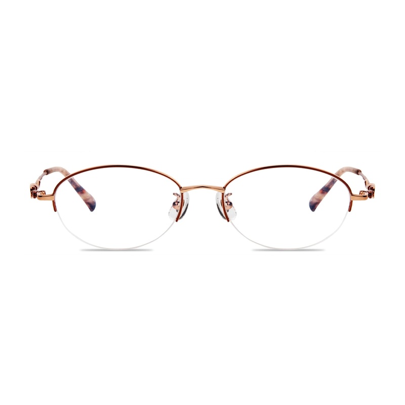 Oval Glasses VK10326 Rose Gold