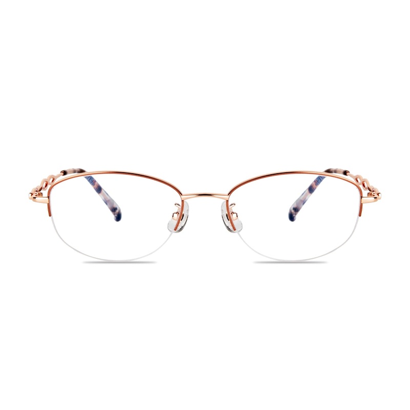Oval Glasses VK10345 Rose Gold