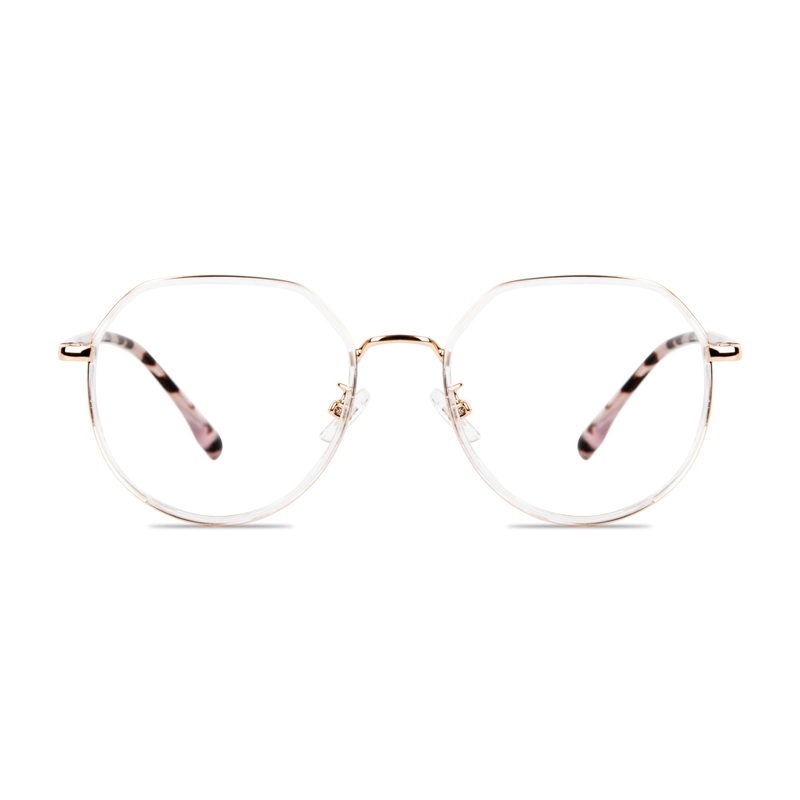 Geometric Glasses VK10591 Rose Gold