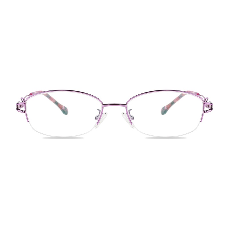 Oval Glasses VK10498 Purple