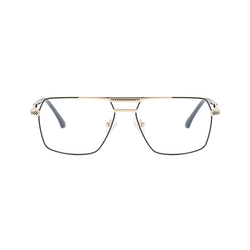 Aviator Blue Light Blocking Computer Glasses Spring Hinge VK2161 Black