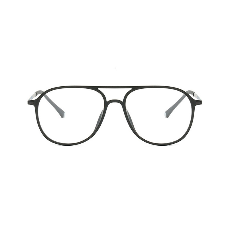 Aviator Retro Eyeglass Frame Unisex TR90 Material VK2208 Black