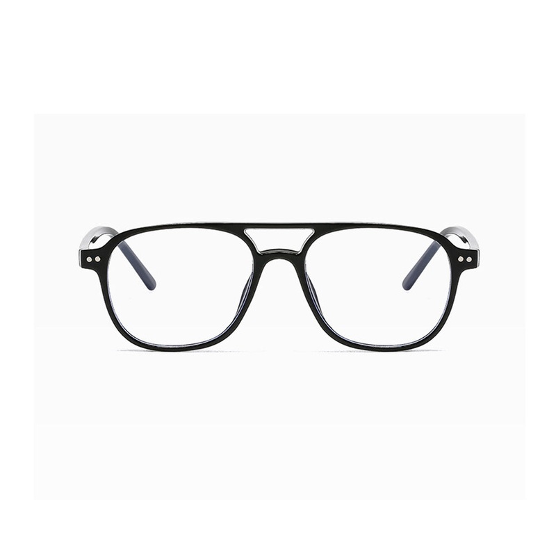 Aviator Retro Glasses Blue Light Blocking Prescription Lenses VK2171 Black