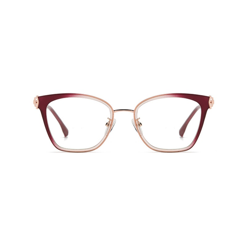Chic Cat Eye Frame Optical Glasses for Women VK2108 Red