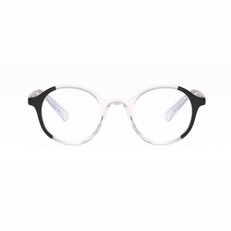 Children's Round Frame Cute Glasses VK2234 Black