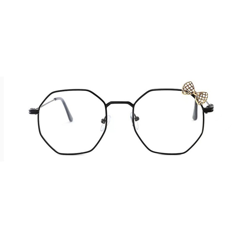 HelloKitty glasses frame cute metal bowknot Geometric VK2172 Black