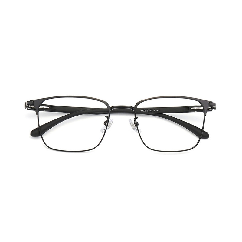 Men's Metal Rectangular Optical Business Glasses VK2138 Black