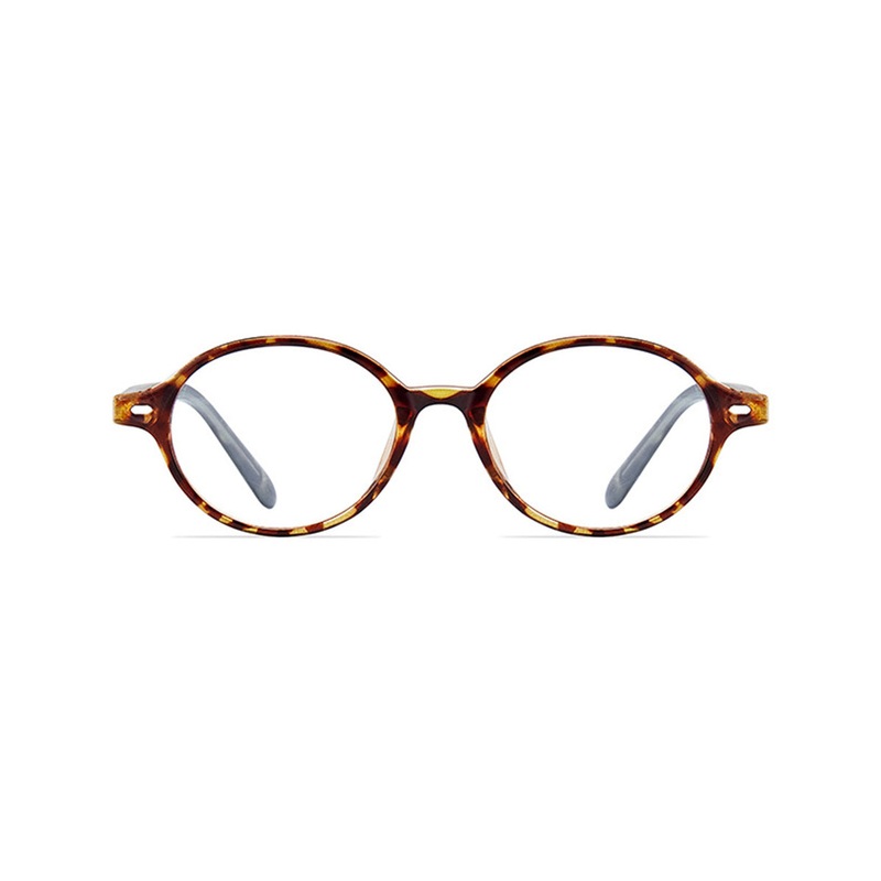 Oval Reading Glasses Blue Light Blocking with Prescription Lenses for Women VK2072 Tortoise