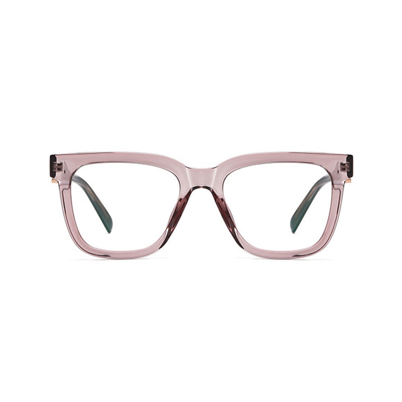 Oversized Square Blue Light Blocking Glasses Anti Glare Reduce Eyestrain VK2130 Brown