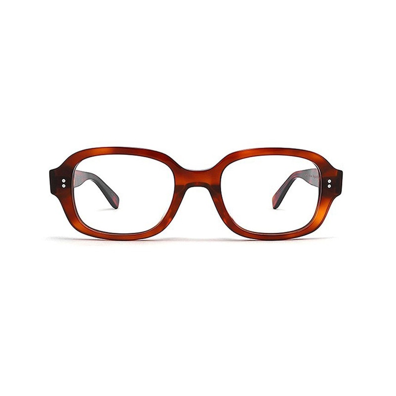 Thick Frame Rectangle Prescription Glasses & Sunglasses VK2220 Red