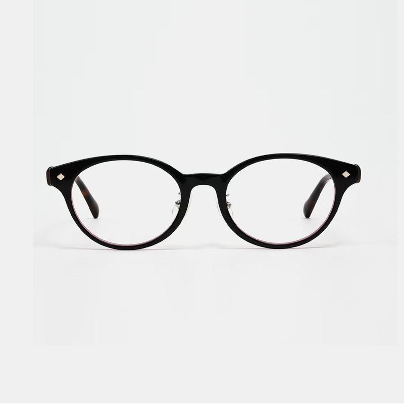 Trendy Round Women's Glasses Chic Frame VK2254 Black