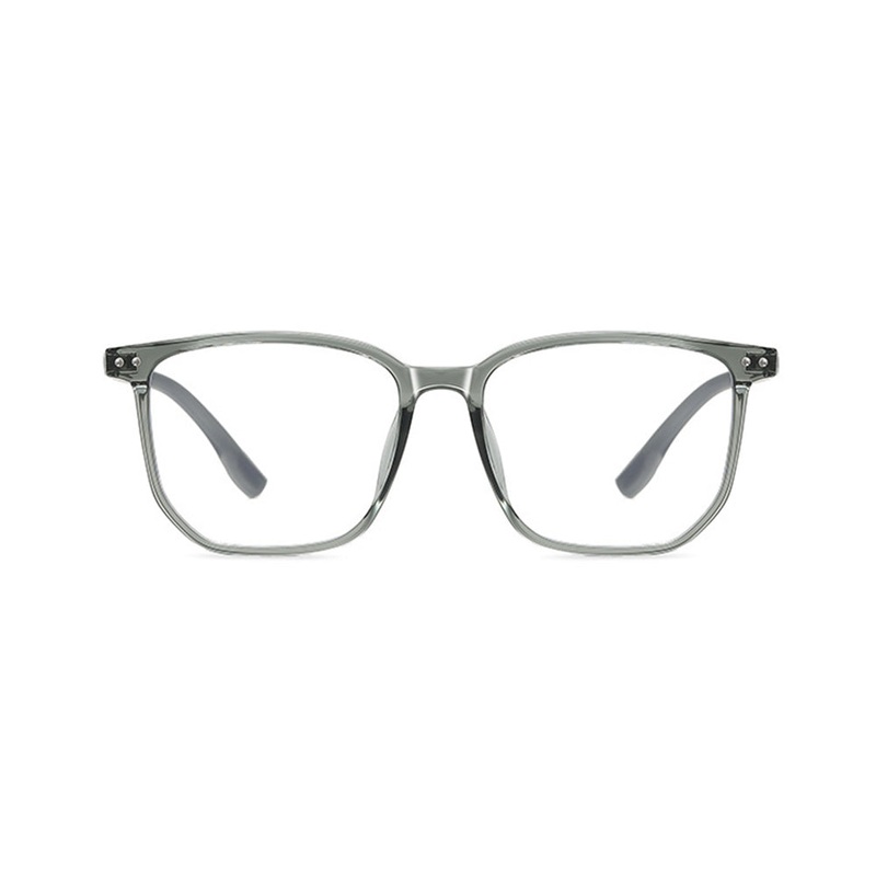 Trendy Simple Square Glasses Frame with Anti-Blue Light Lenses VK2137 Green