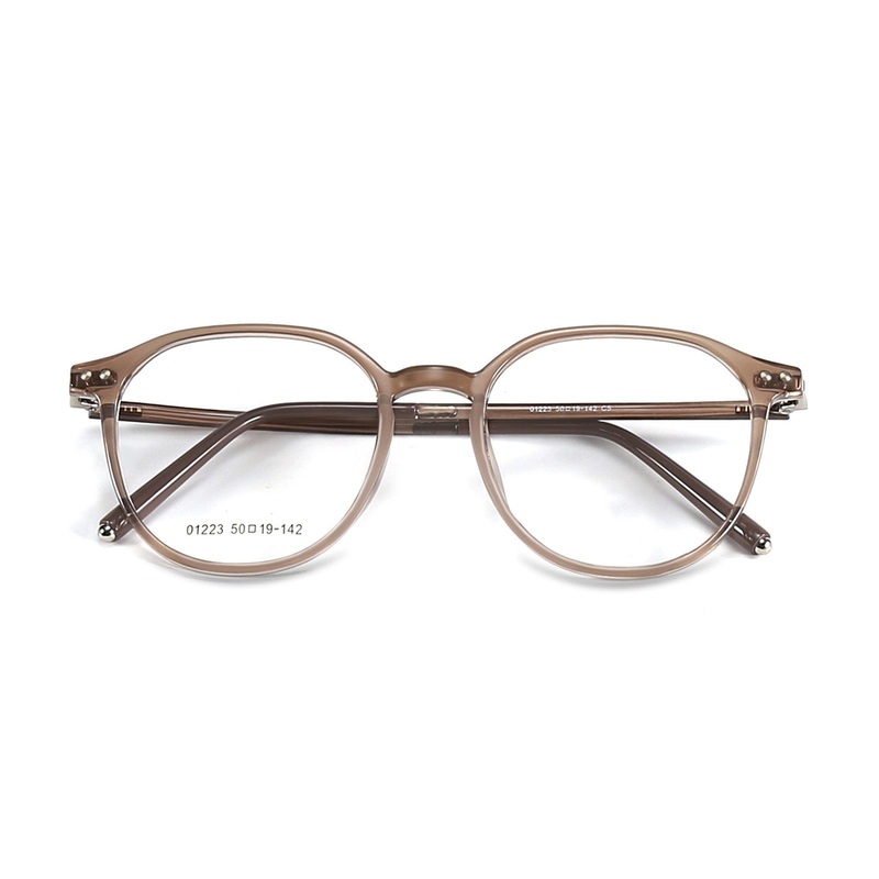 Ultralight Round Blue Light Blocking Reading Glasses VK2073 Black