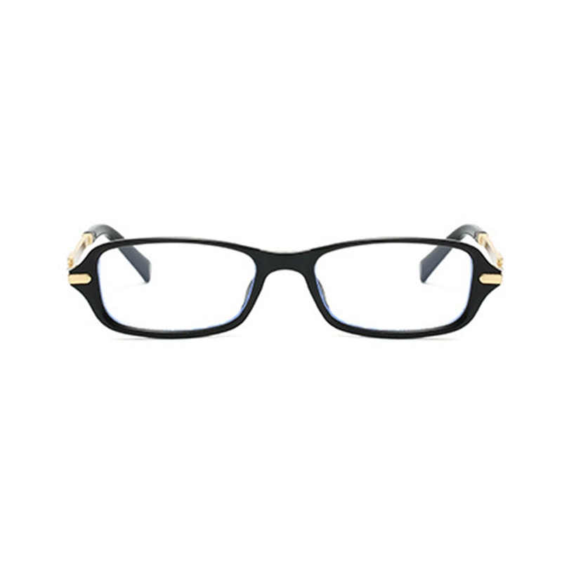 Women's Rectangular Narrow Frame Reading Glasses VK2241 Black