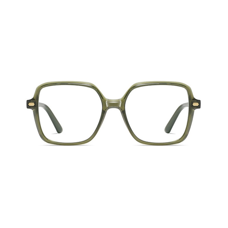 Women's Stylish Square Glasses Frame Acetate with Prescription Lenses VK2089 Green
