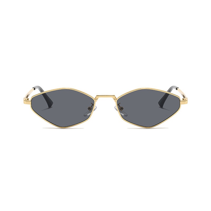 Geometric Irregular Polygon Metal Sunglasses VK2312 Gold