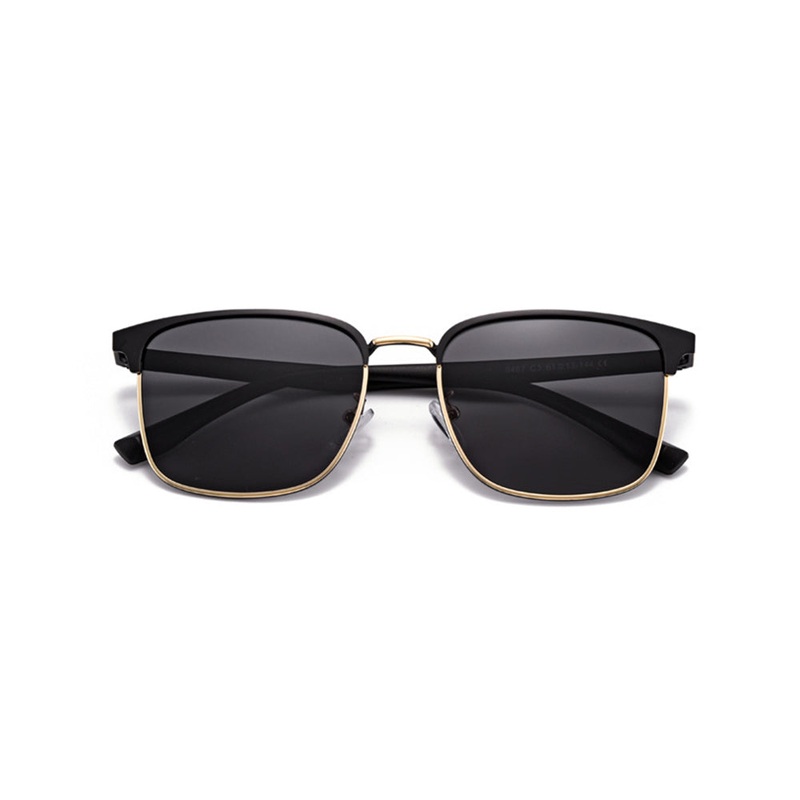 Men's Browline Summer Lightweight Sun Protection Sunglasses VK2281 Gold