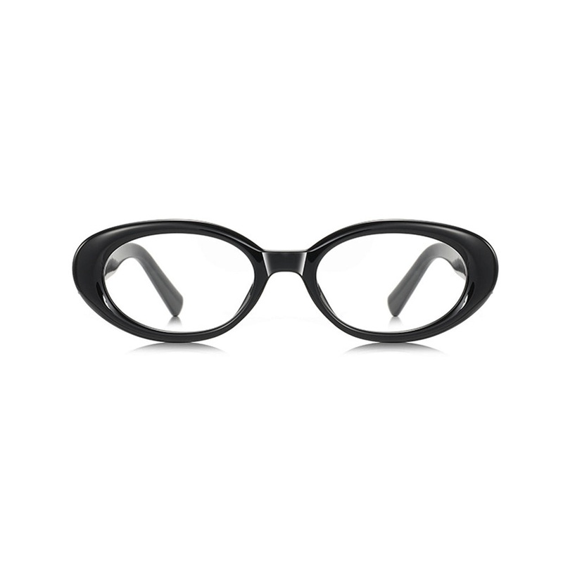 Oval TR90 Glasses with Spring Hinges VK2320 Black