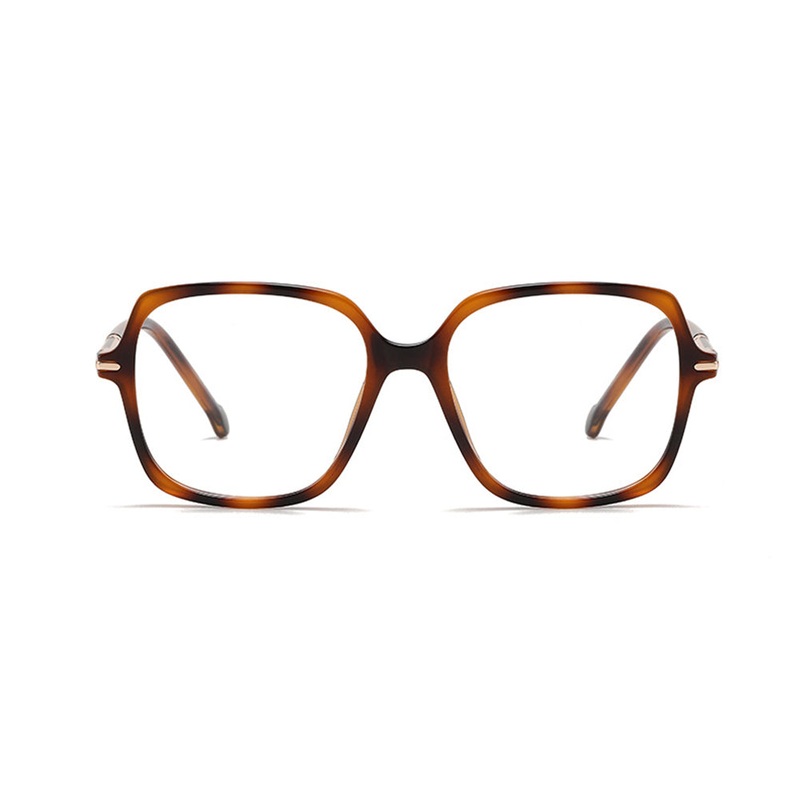 Oversize Square Stylish Glasses Lightweight VK2322 Tortoise