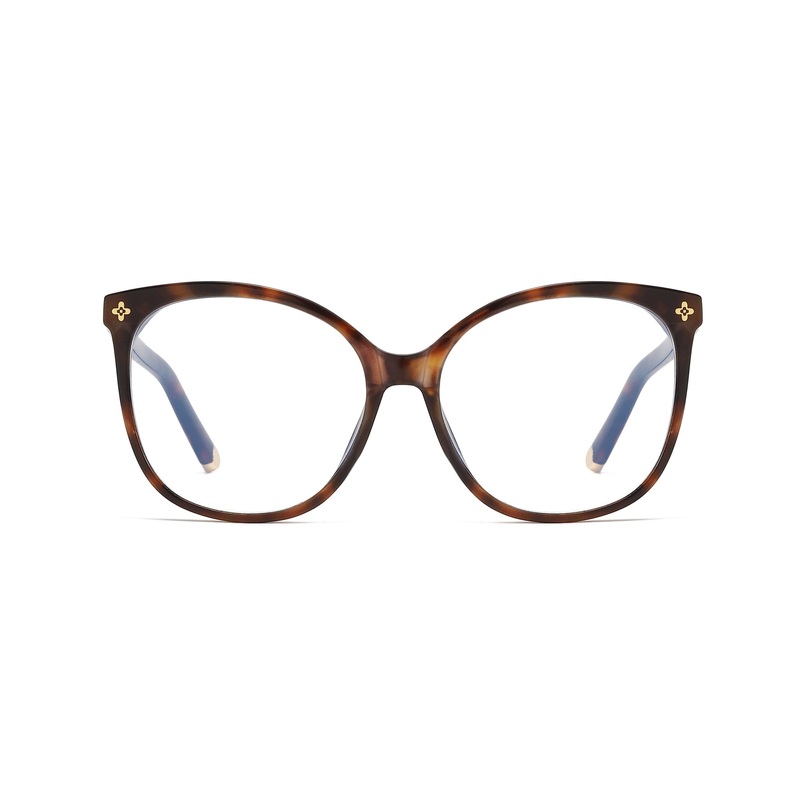 Oversize Stylish Cat-Eye Prescription Glasses VK2318 Tortoise