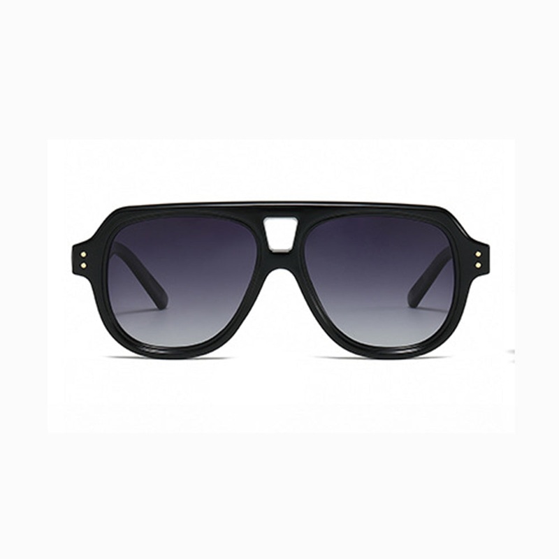 Trendy Polarized Aviator Sunglasses Photochromic Unisex VK2277 Black