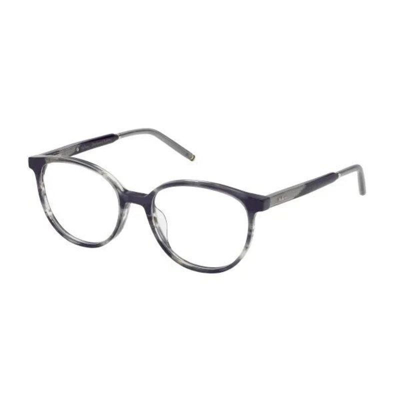 VML206 - OPT.FRAMES MULBERRY SHINY STRIPED GREY 51mm